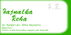 hajnalka reha business card